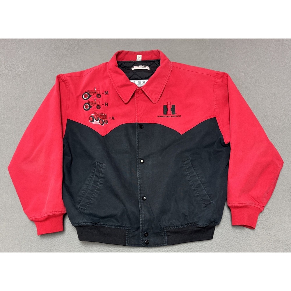 Vintage 90s Westark Farmall Tractor Rodeo Jacket Western Cowboy Y2K Farmcore XL